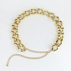 Acrylic Geometric Buckle Waist Chain for Dress