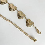Vintage Women Waist Belt Metallic Love-Heart Chain Tassel Waist Chain
