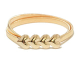 Women's Metal Spring Waist Chain Double Buckle Elastic Belt