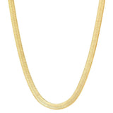 Snake Chain Choker Necklace 14K Plated Women Jewelry