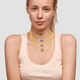 Snake Chain Choker Necklace 14K Plated Women Jewelry