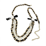 Korea Camellia Flower Pearl Leather Waist Chain Belt for Women