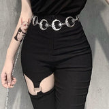 Punk Gothic Metal Belts Vintage Chain Waist Belts Girls
