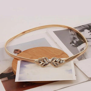 Elastic Bowknot Waist Belt for Women Dress Decor