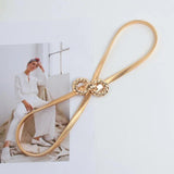 Elastic Bowknot Waist Belt for Women Dress Decor