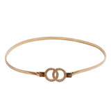 Elastic Bowknot Waist Belt for Women Dress Decor