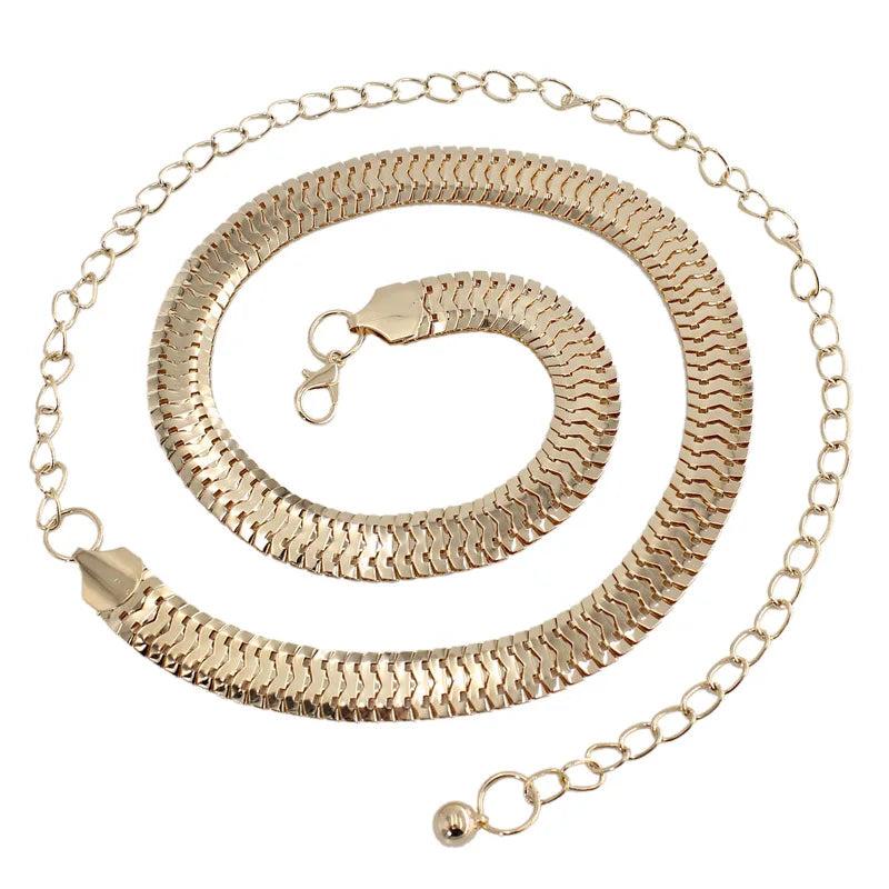 Women Waist Chain Belt Body Dress Belt Female Leather Belt