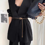 Women Waist Chain Belt Body Dress Belt Female Leather Belt