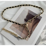 Women Waist Chain Belt Body Dress Belt Female Leather Belt