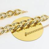 Acrylic Geometric Buckle Waist Chain for Dress