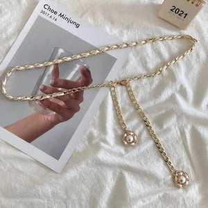Punk Style Metal Dress Decoration Waist Chain for Women