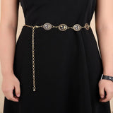Moon Star Waist Chain Belt for Dress Skirt with Body Waistbands