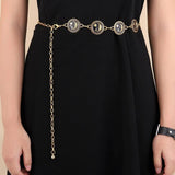 Moon Star Waist Chain Belt for Dress Skirt with Body Waistbands
