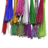 25/50Pcs Stocking Flower Wire 0.45mm Iron Wire for DIY Nylon Flower Making