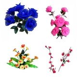 25/50Pcs Stocking Flower Wire 0.45mm Iron Wire for DIY Nylon Flower Making