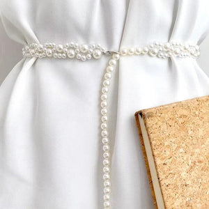 Faux Pearl Waist Belts Y2k Clothing Accessories