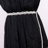 Faux Pearl Waist Belts Y2k Clothing Accessories