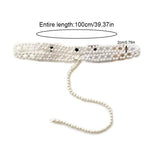 Faux Pearl Waist Belts Y2k Clothing Accessories