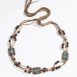 Bohemian Braided Waist Chain Tassel Belt for Women