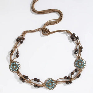 Bohemian Braided Waist Chain Tassel Belt for Women