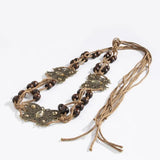 Bohemian Braided Waist Chain Tassel Belt for Women