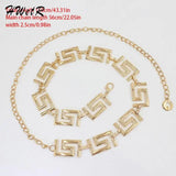 Metal Geometric Waist Chain Adjustable Belt Body Chain Jewelry For Women