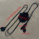 Tassel Braid Waist Chain w/ Big Flower Decor - Casual Thin Waist Belt