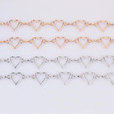 Women's Heart Shaped Metal Waist Chain Belt