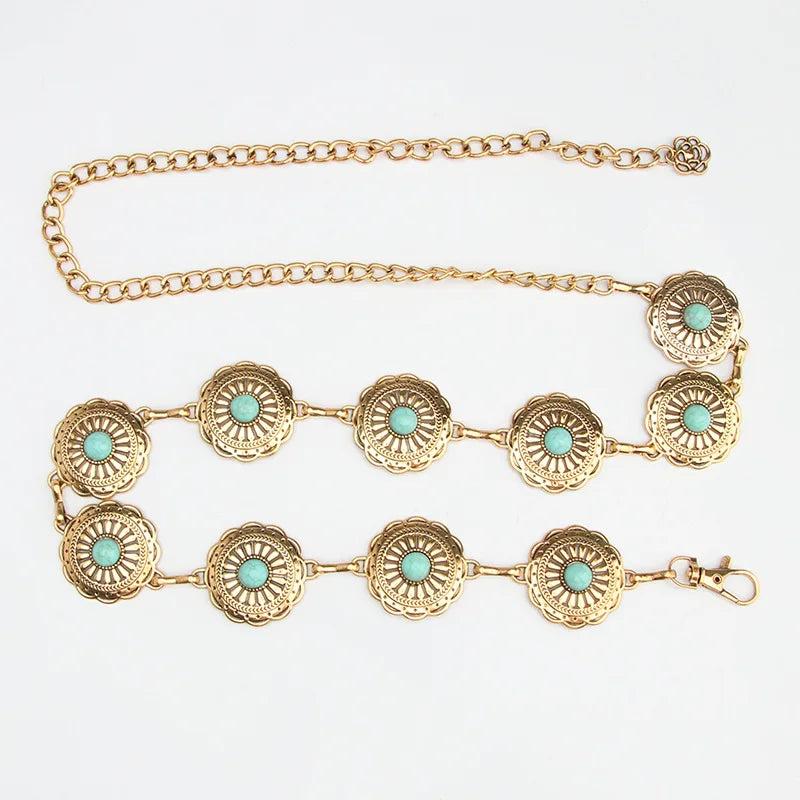 Waist Chain Belt Silver Golden Dress and Trousers Chain for Women