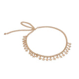 Metal Chain Star Leather Belt Waistband for Dress Jeans Pants