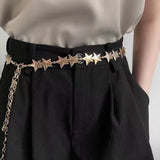 Women Body Chain Stars Waist Chain Belt Adjustable Waist Chain Belly Chain