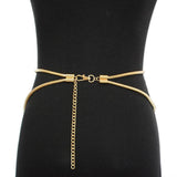 Silver Snake Bone Waist Chain for Women