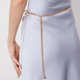 Women's Pearl Waist Chain Thin Belt Body Jewelry