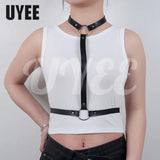 PU Leather Harness Straps for Women Sexy Lingerie Goth Garter