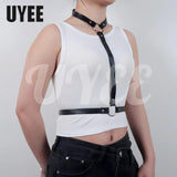 PU Leather Harness Straps for Women Sexy Lingerie Goth Garter