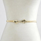 Metal Spring Elastic Waist Chain Thin Belt
