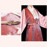 Women Hanfu Pearl Belt Retro Waist Belt Ancient Style Elastic Chain