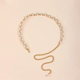 Pearl Metal Waist Chain Sexy Corset Summer Women