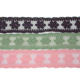Women's Lace Braided Thin Belt with Pearl Decoration
