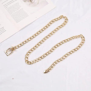 Metal Chain Waist Belt for Women Casual Dress Jeans