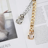 Metal Chain Waist Belt for Women Casual Dress Jeans