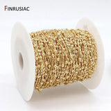 14K Plated Brass Beads Chains for Jewelry Making