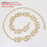 Metal Geometric Waist Chain Adjustable Belt Body Chain Jewelry For Women