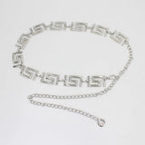 Metal Geometric Waist Chain Adjustable Belt Body Chain Jewelry For Women