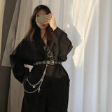 Long Hip Hop Butterfly Pants Double Layer