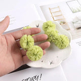 10Pcs 35mm Lace Ball DIY Elastic Flower Pompoms Craft Plush Mesh Pendant