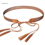 Cowgirl Waist Chain Casual Tie Belt Vintage Waist Ceinture