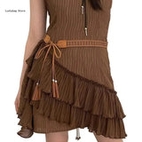 Cowgirl Waist Chain Casual Tie Belt Vintage Waist Ceinture