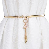 Fox Pendant Rhinestone Belt Dress Girdle Chain Belts