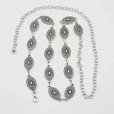 Retro Silver Waist Chain for High-End Dresses